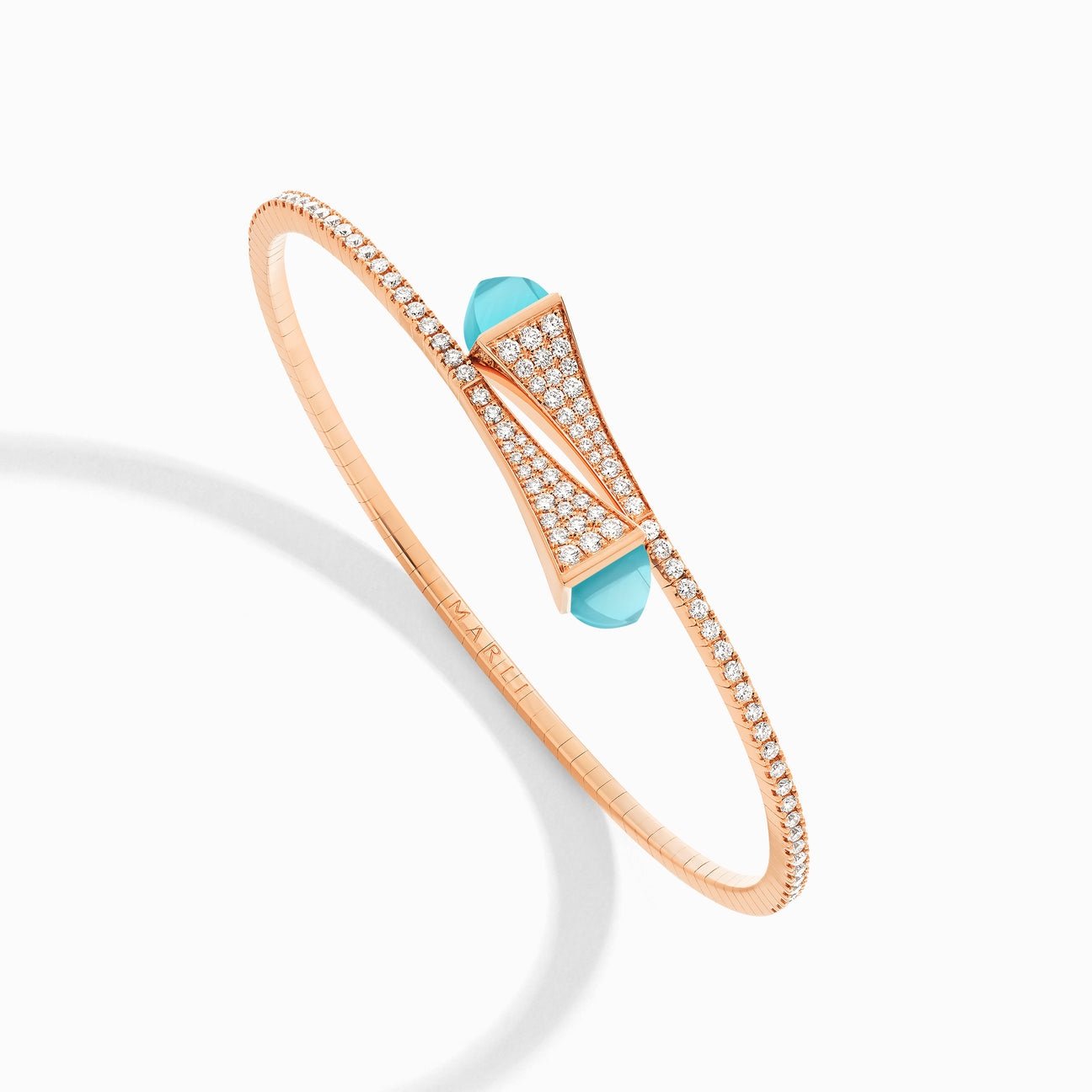 Cleo Diamond Midi Slip-On Bracelet Rose Gold