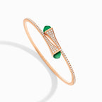Cleo Diamond Midi Slip-On Bracelet Rose Gold