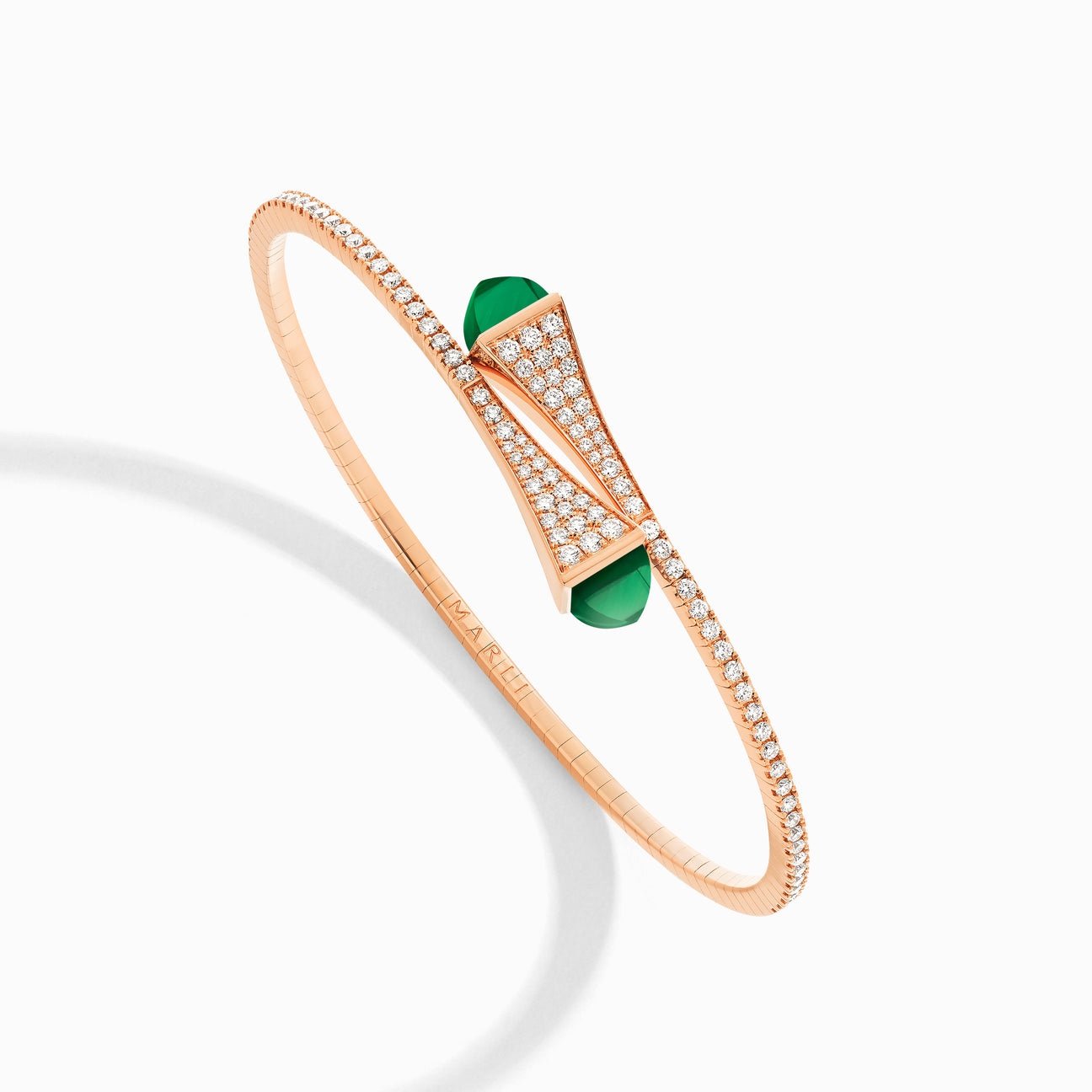 Cleo Diamond Midi Slip-On Bracelet Rose Gold