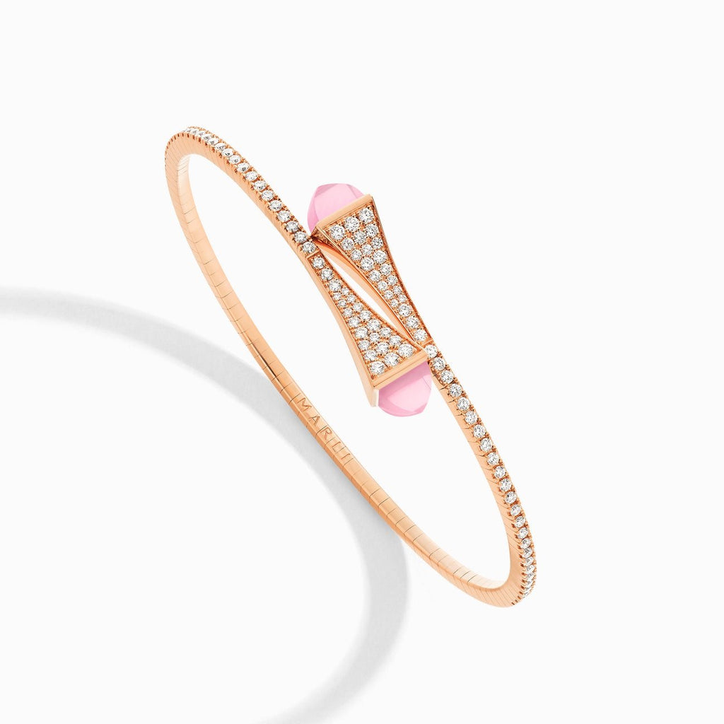 Cleo Diamond Midi Slip-On Bracelet Rose Gold