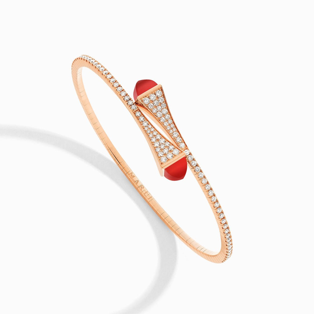 Cleo Diamond Midi Slip-On Bracelet Rose Gold