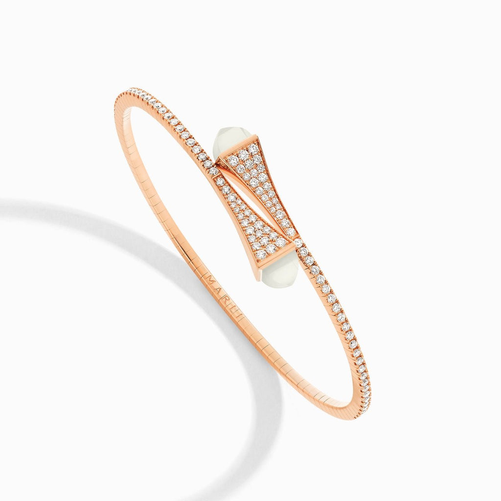 Cleo Diamond Midi Slip-On Bracelet Rose Gold