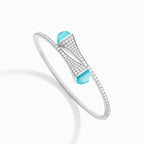 Cleo Diamond Slip-On Bracelet White Gold