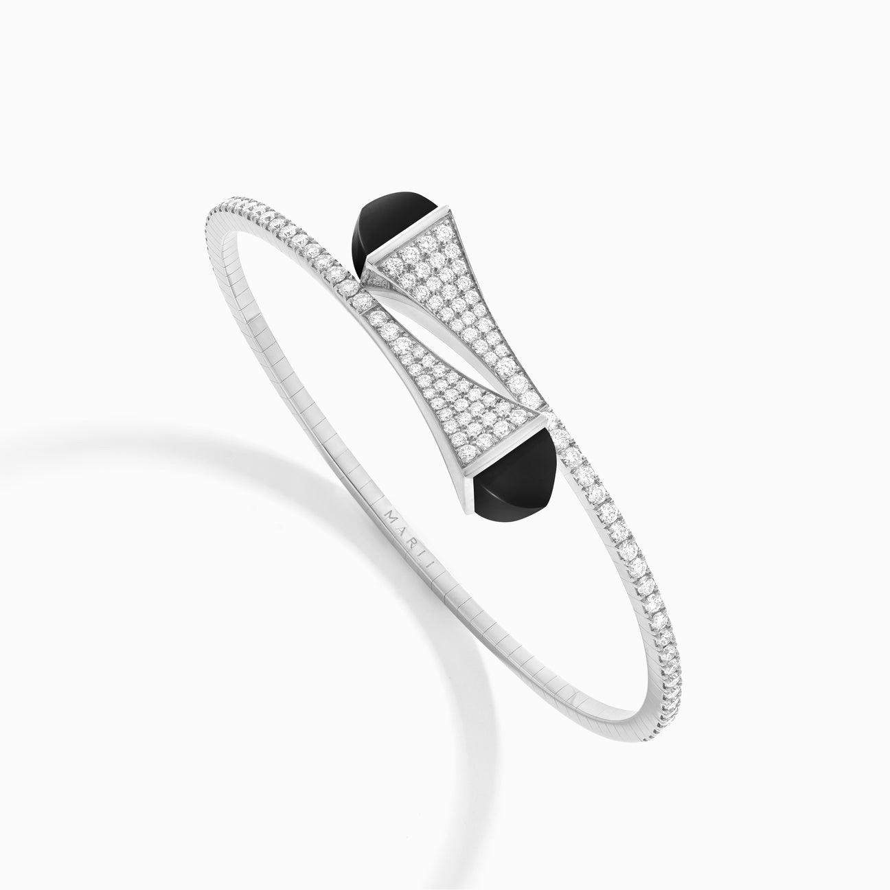 Cleo Diamond Slip-On Bracelet White Gold
