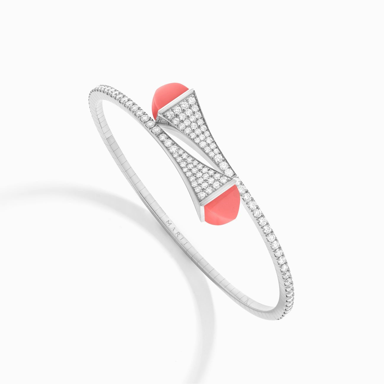 Cleo Diamond Slip-On Bracelet White Gold