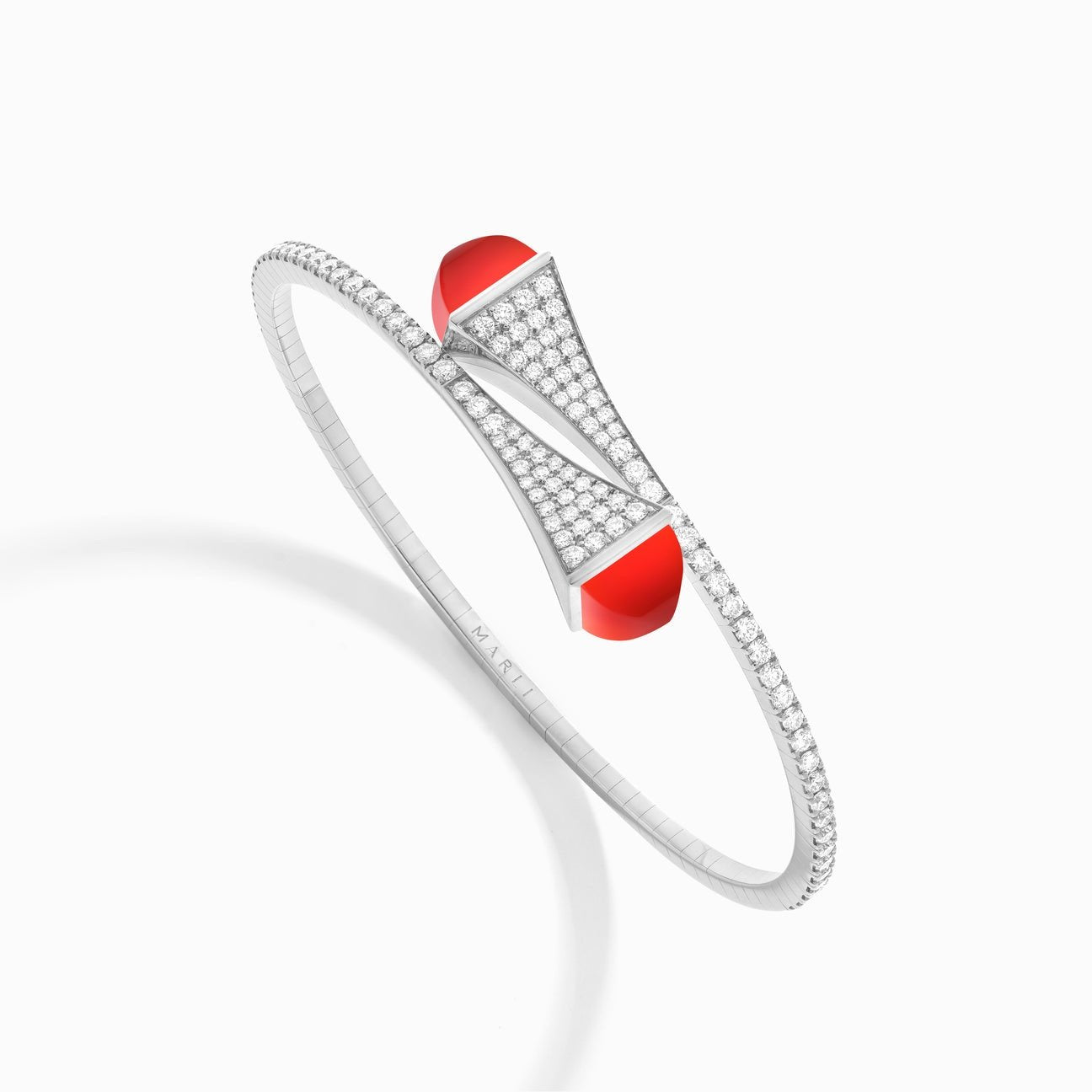 Cleo Diamond Slip-On Bracelet White Gold