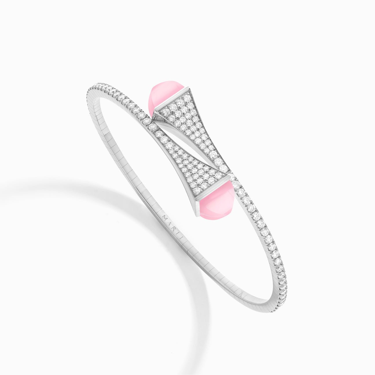 Cleo Diamond Slip-On Bracelet White Gold