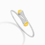 Cleo Diamond Slip-On Bracelet White Gold