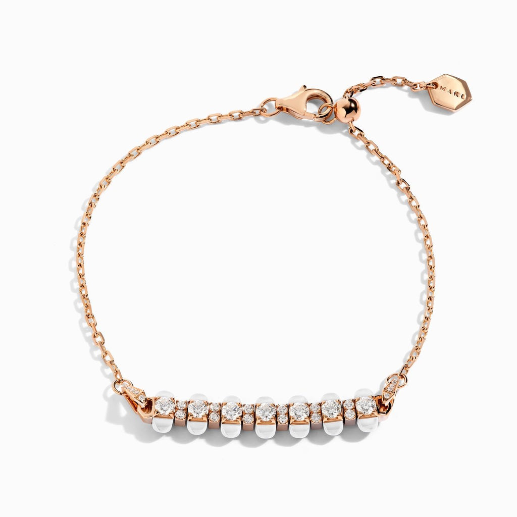 Tip-Top Diamond Chain Bracelet Rose Gold