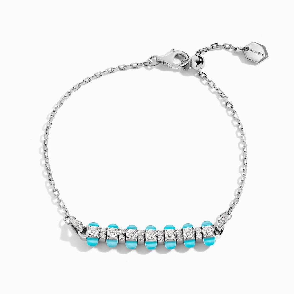 Tip-Top Diamond Chain Bracelet White Gold