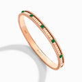 LIFE Diamond Hinged Bangle Rose Gold