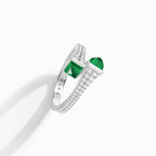 Cleo Diamond Slim Ring White Gold