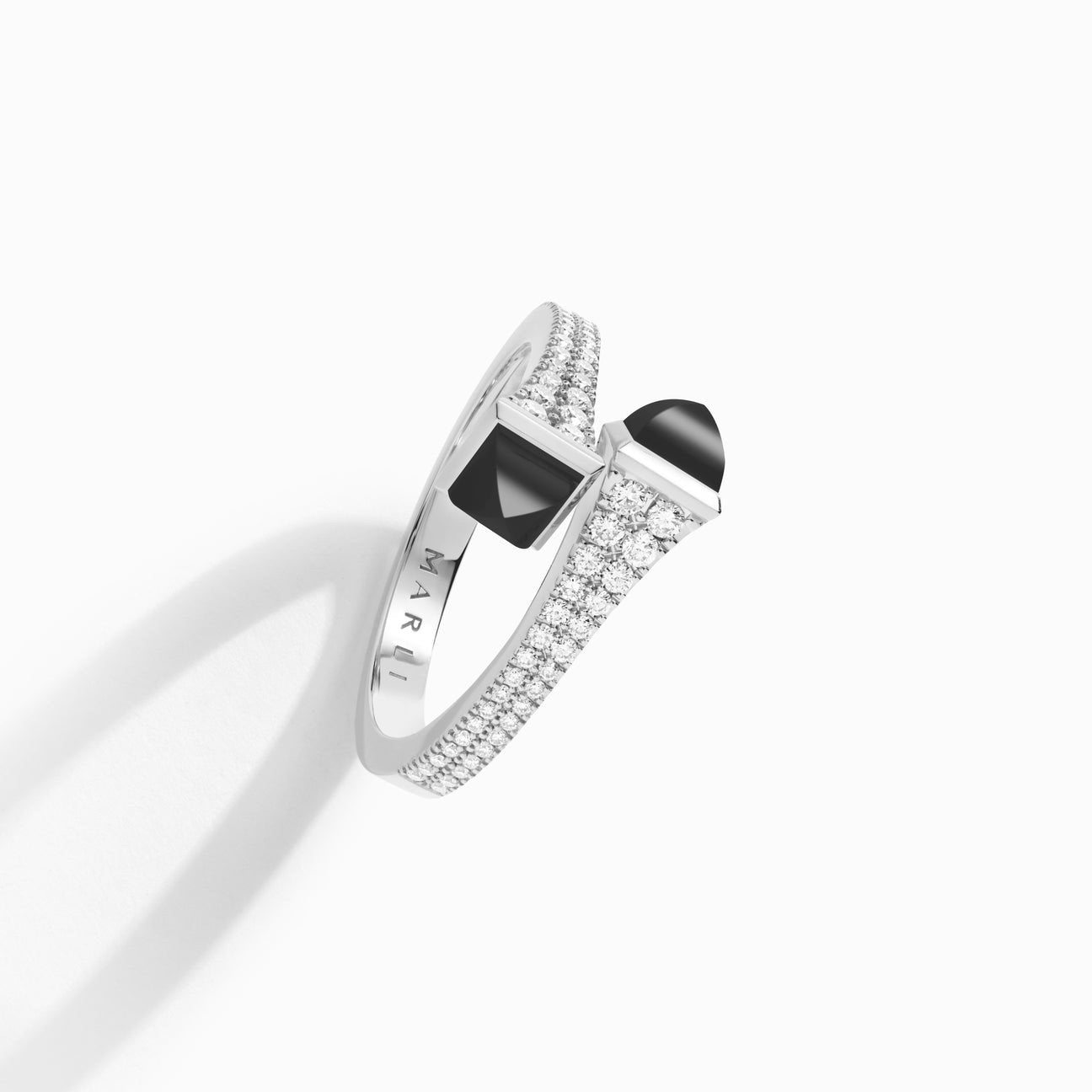 Cleo Diamond Slim Ring White Gold