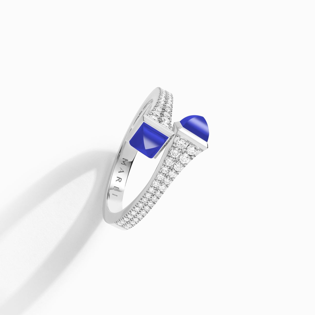 Cleo Diamond Slim Ring White Gold
