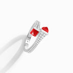 Cleo Diamond Slim Ring White Gold