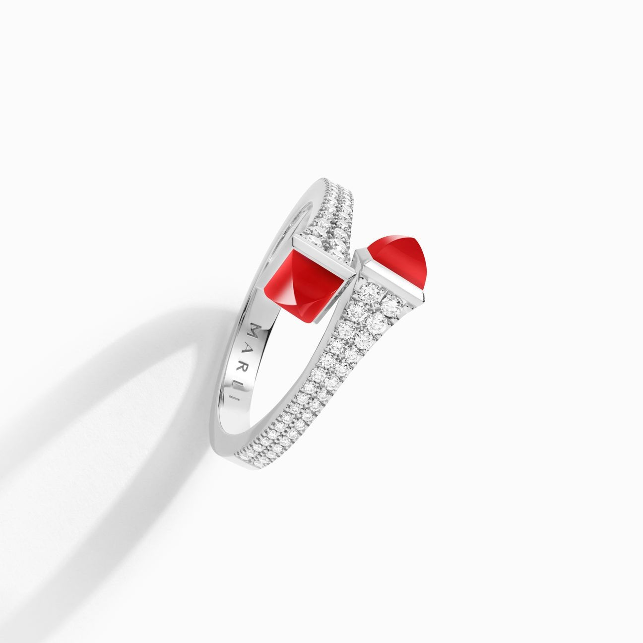 Cleo Diamond Slim Ring White Gold