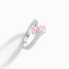 Cleo Diamond Slim Ring White Gold