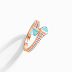 Cleo Diamond Slim Ring Rose Gold