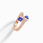 Cleo Diamond Slim Ring Rose Gold