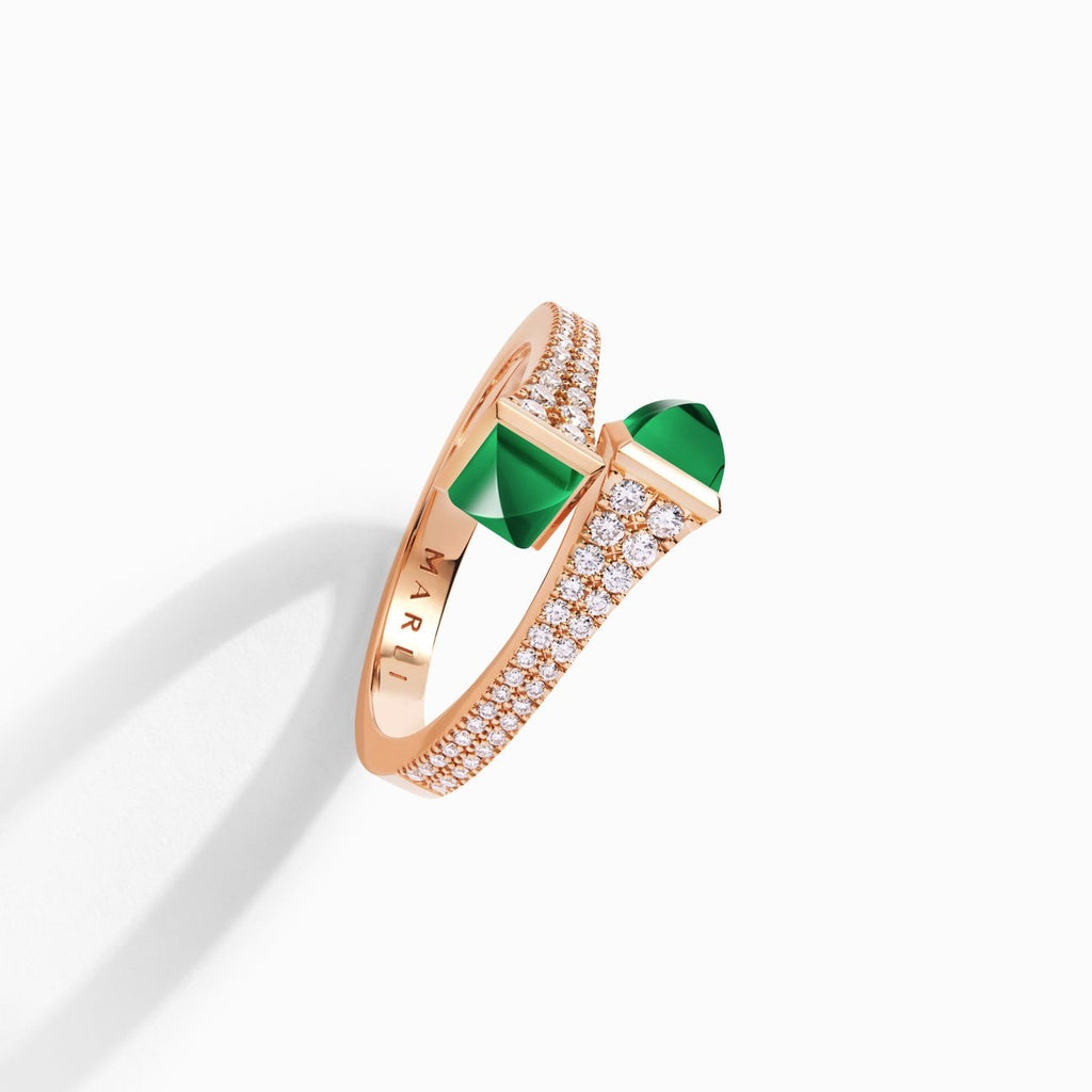Cleo Diamond Slim Ring Rose Gold
