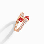 Cleo Diamond Slim Ring Rose Gold
