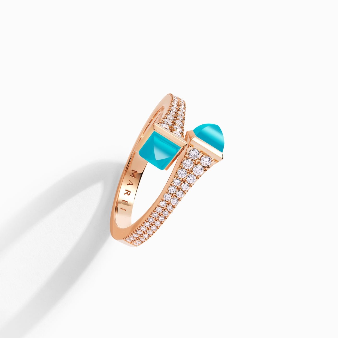 Cleo Diamond Slim Ring Rose Gold