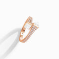 Cleo Diamond Slim Ring Rose Gold