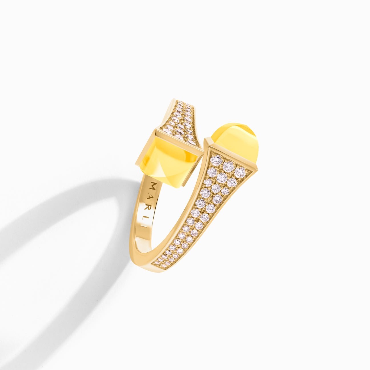 Cleo Diamond Midi Ring Yellow Gold