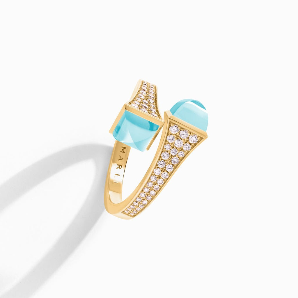 Cleo Diamond Midi Ring Yellow Gold