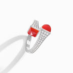 Cleo Diamond Midi Ring White Gold