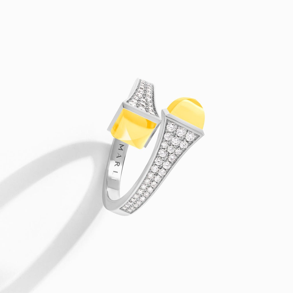 Cleo Diamond Midi Ring White Gold