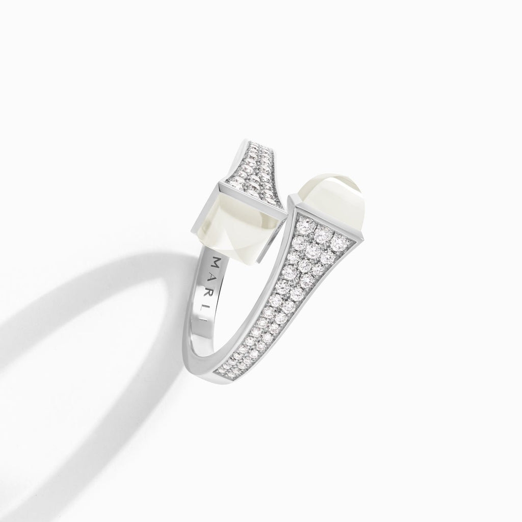 Cleo Diamond Midi Ring White Gold