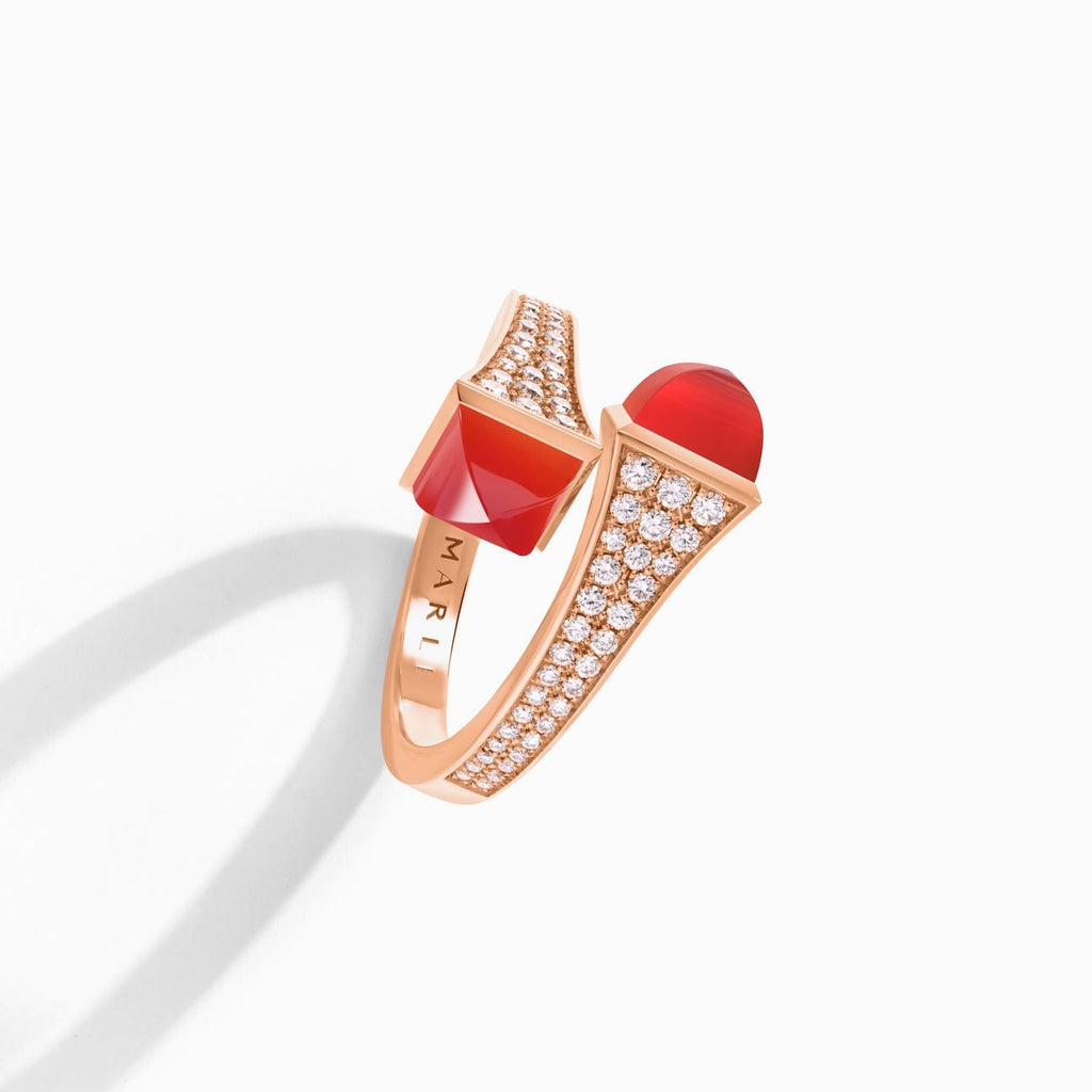 Cleo Diamond Midi Ring Rose Gold