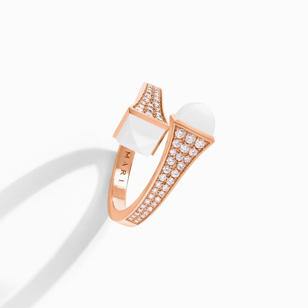 Cleo Diamond Midi Ring Rose Gold