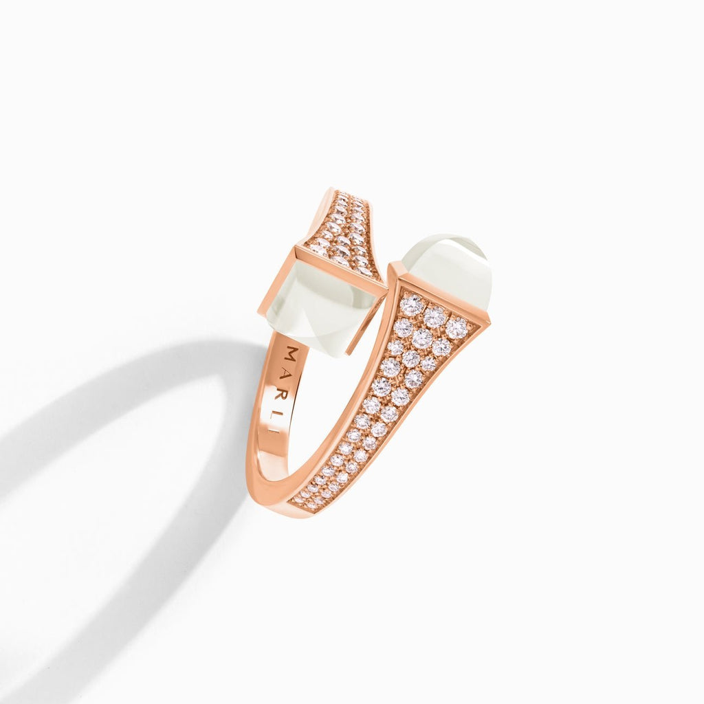 Cleo Diamond Midi Ring Rose Gold