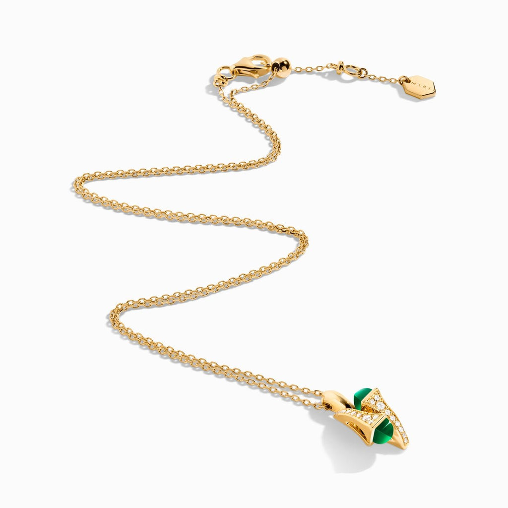 Cleo Diamond Huggie Pendant Yellow Gold