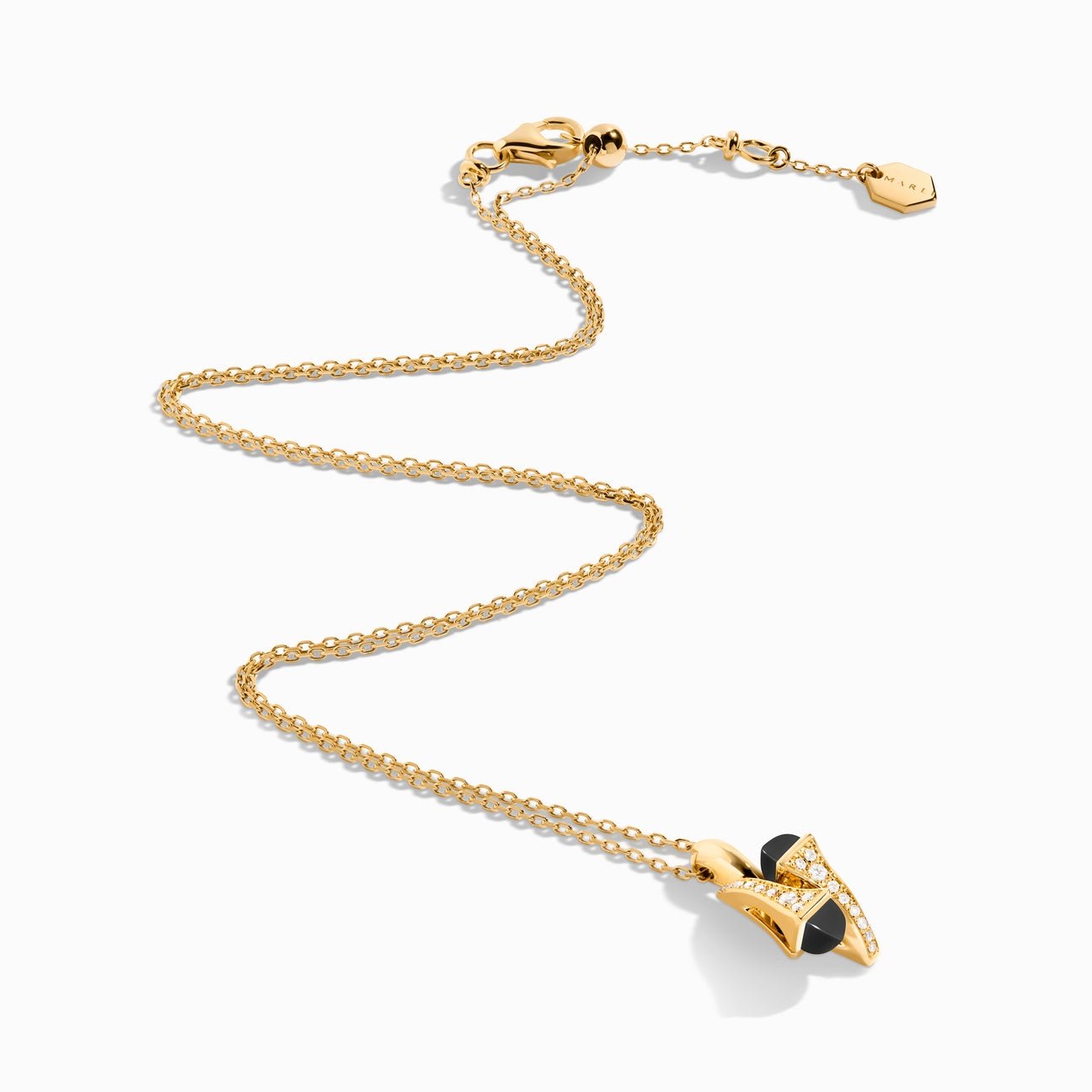 Cleo Diamond Huggie Pendant Yellow Gold