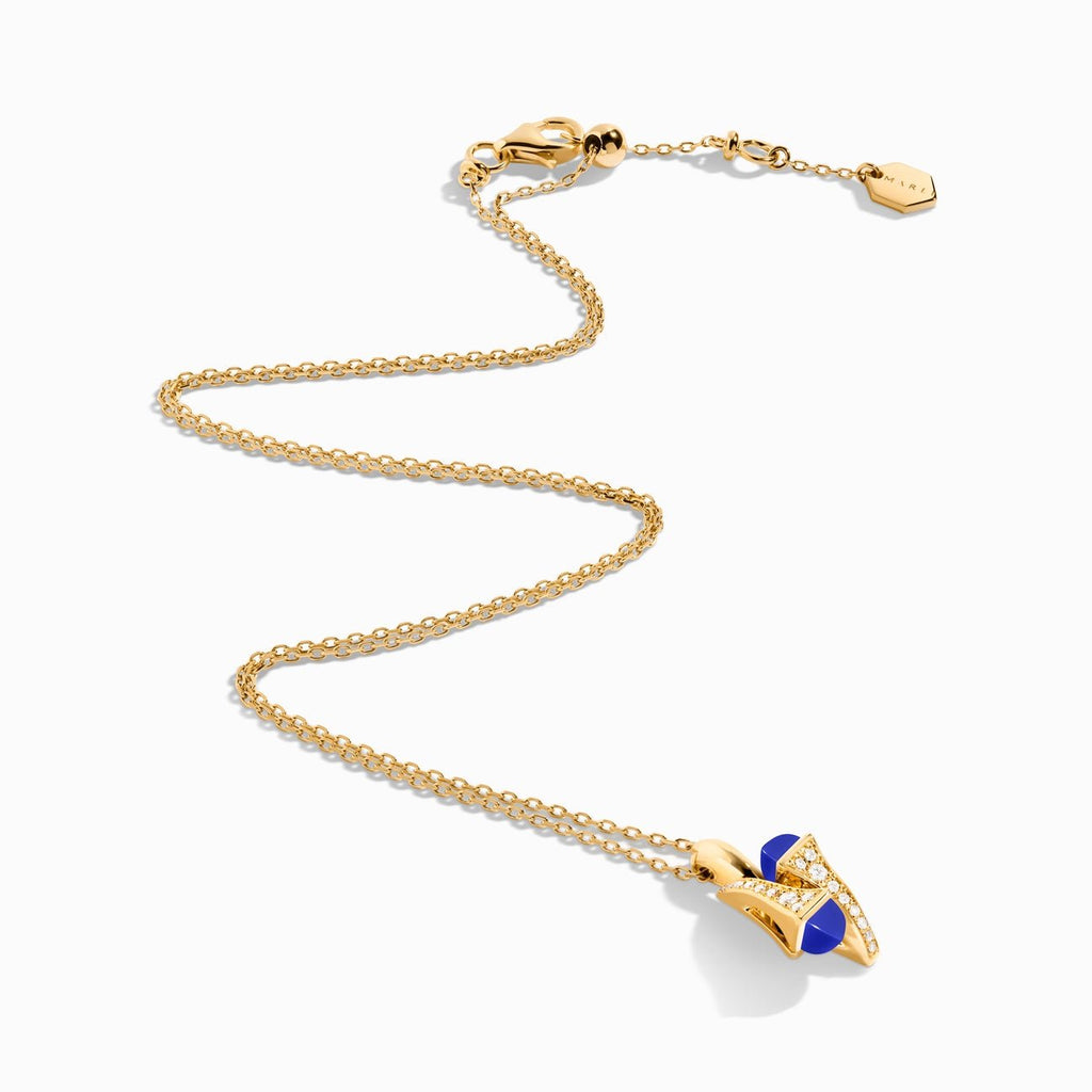Cleo Diamond Huggie Pendant Yellow Gold
