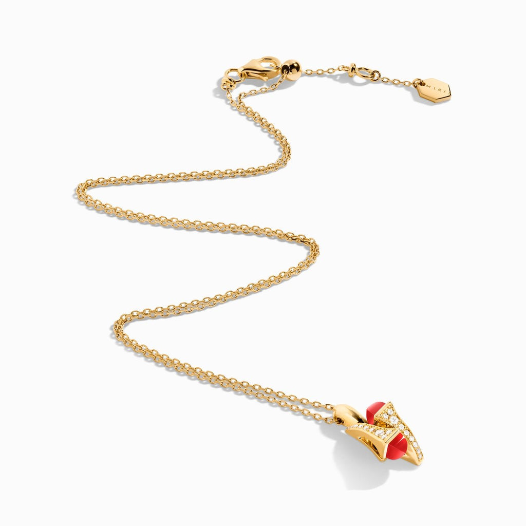 Cleo Diamond Huggie Pendant Yellow Gold