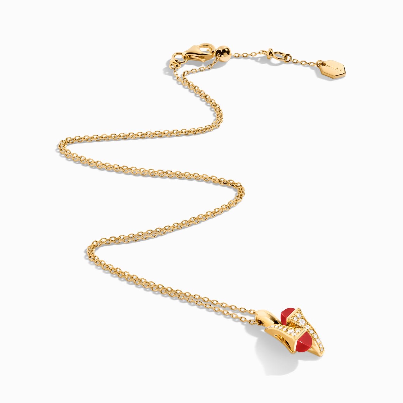 Cleo Diamond Huggie Pendant Yellow Gold