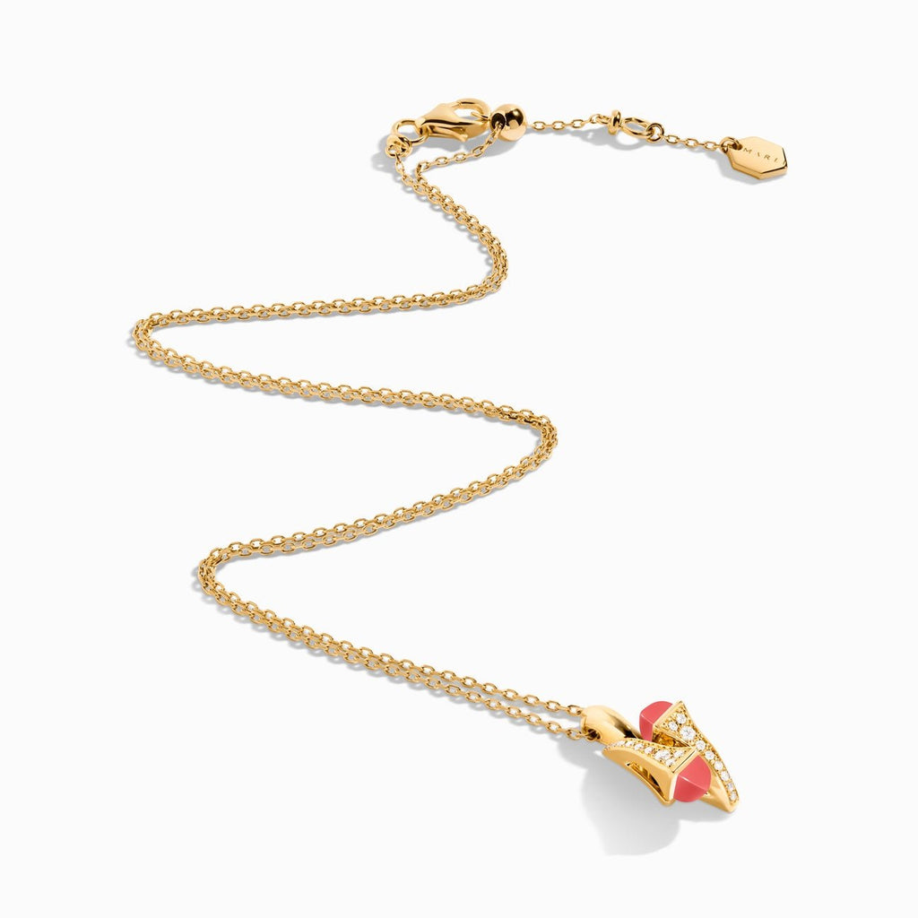 Cleo Diamond Huggie Pendant Yellow Gold