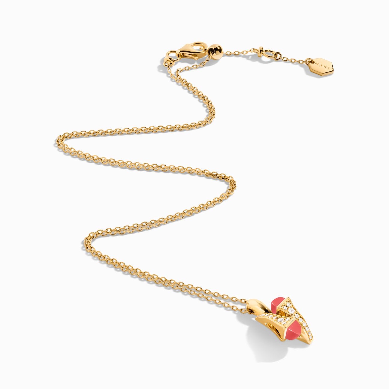 Cleo Diamond Huggie Pendant Yellow Gold