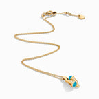 Cleo Diamond Huggie Pendant Yellow Gold