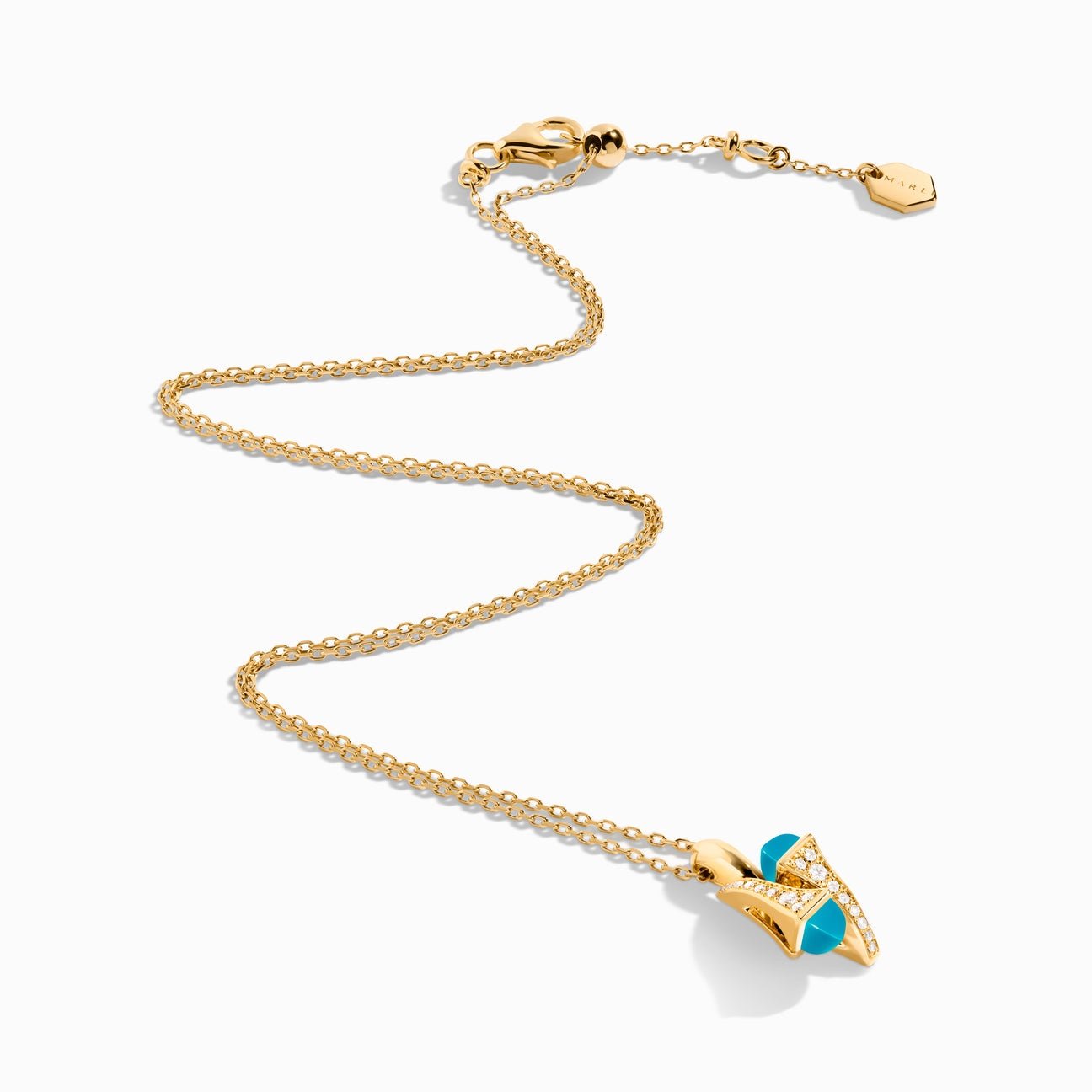 Cleo Diamond Huggie Pendant Yellow Gold