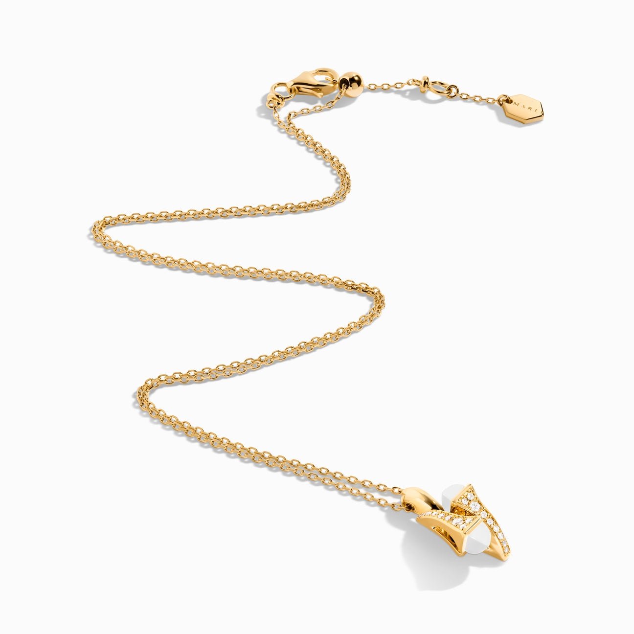 Cleo Diamond Huggie Pendant Yellow Gold