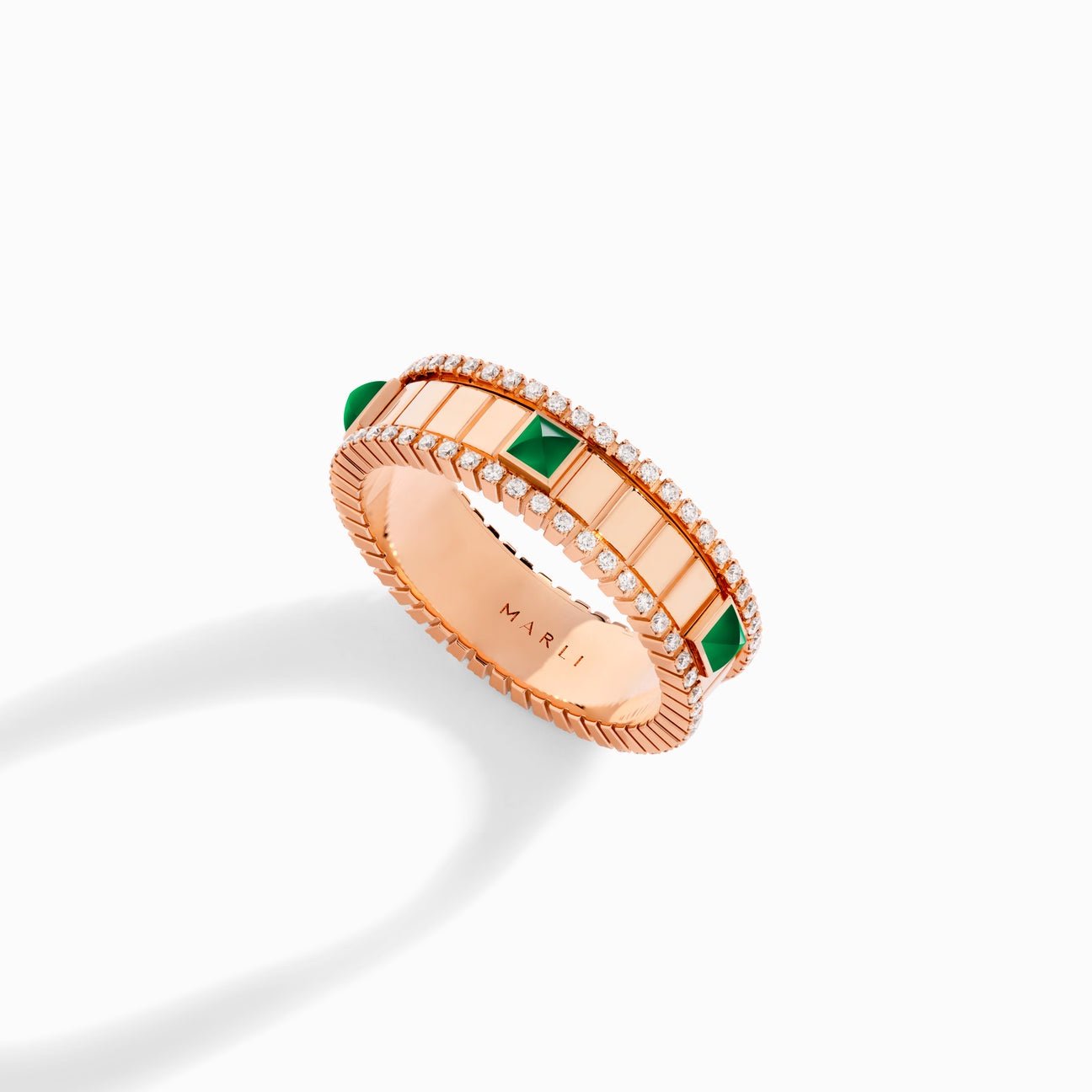 LIFE Diamond Spinning Ring Rose Gold