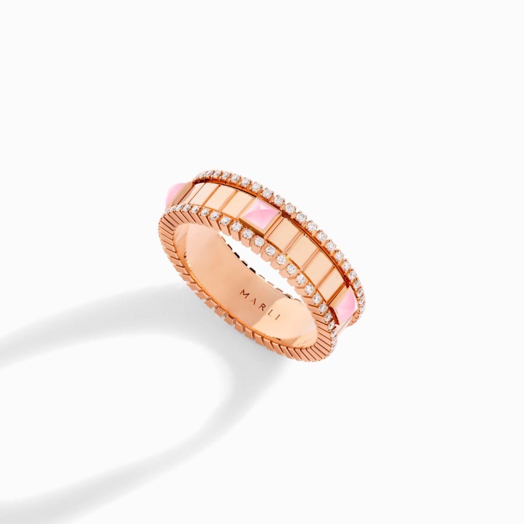 LIFE Diamond Spinning Ring Rose Gold
