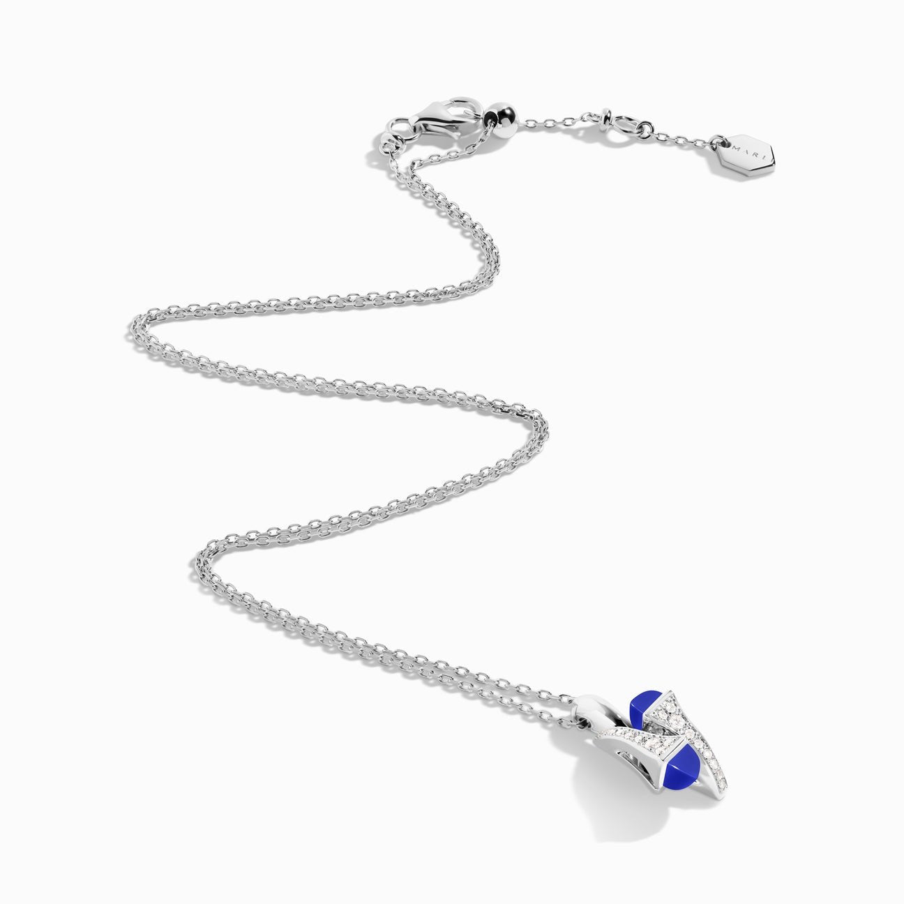 Cleo Diamond Huggie Pendant White Gold