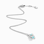 Cleo Diamond Huggie Pendant White Gold