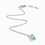 Cleo Diamond Huggie Pendant White Gold